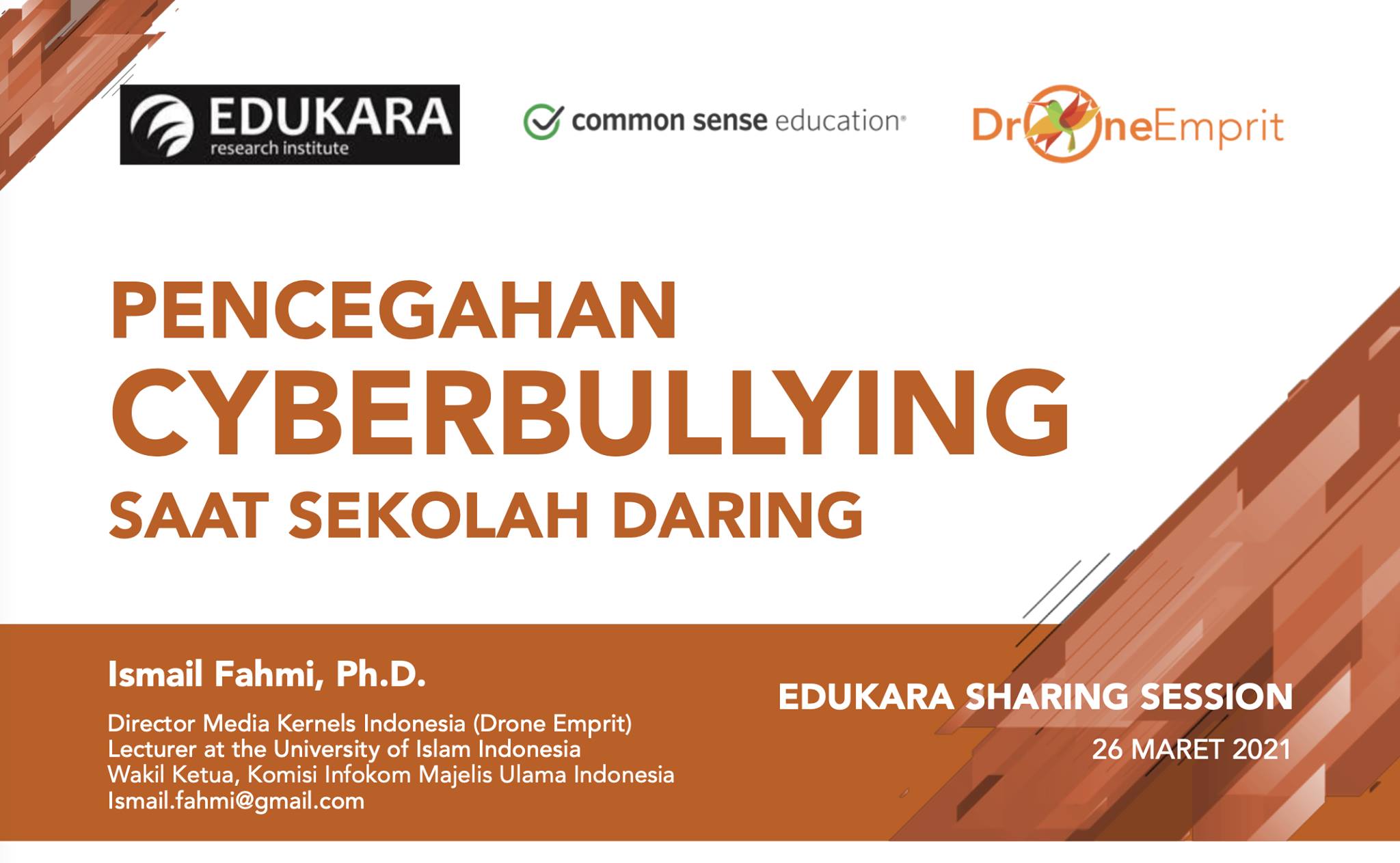 PENCEGAHAN CYBERBULLYING SAAT SEKOLAH DARING