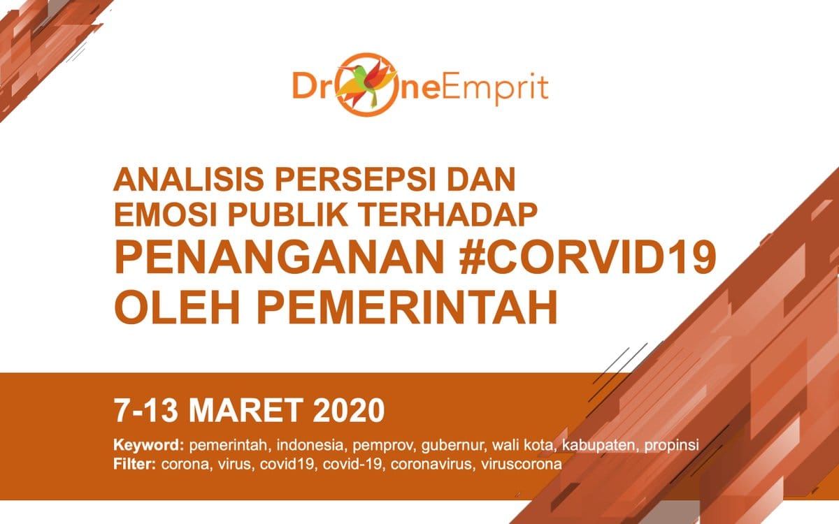 Analisis Persepsi dan Emosi Publik Terhadap Penanganan #COVID19 Oleh Pemerintah (7-13 Maret 2020)