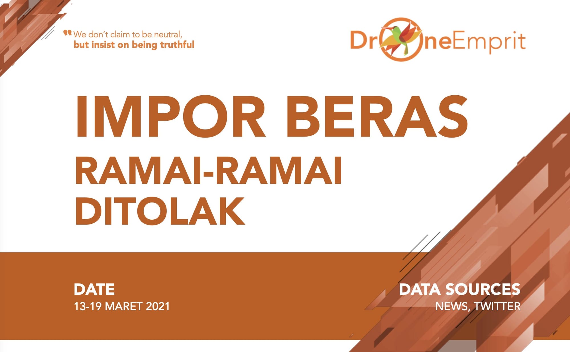 IMPOR BERAS RAMAI-RAMAI DITOLAK
