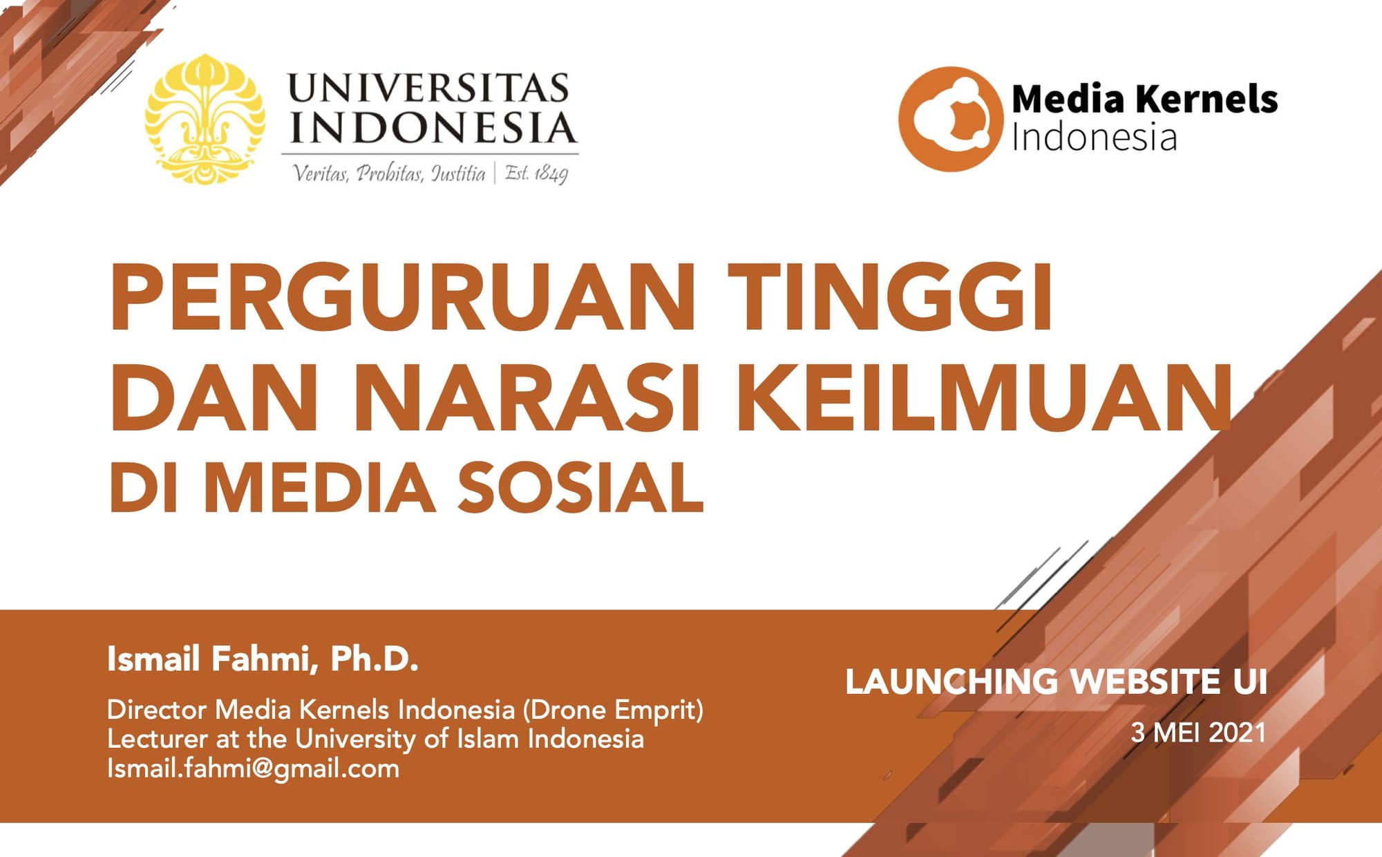 Perguruan Tinggi dan Narasi Keilmuan di Media Sosial