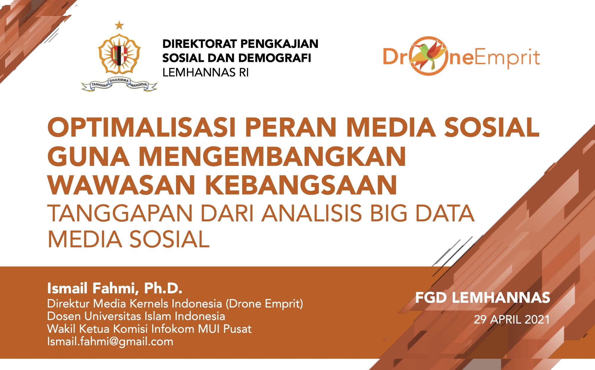 OPTIMALISASI PERAN MEDIA SOSIAL GUNA MENGEMBANGKAN WAWASAN KEBANGSAAN