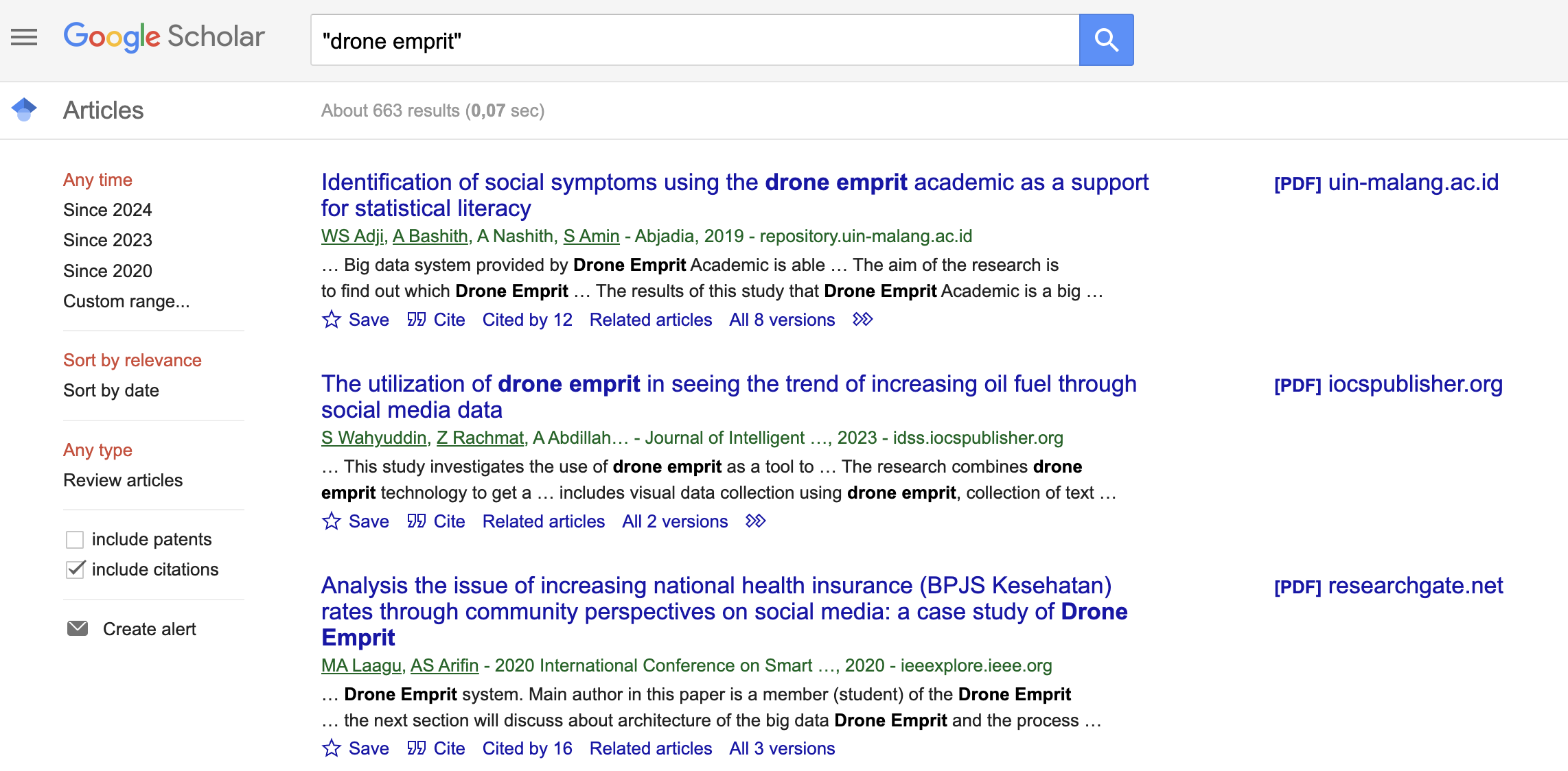 How To Cite Drone Emprit