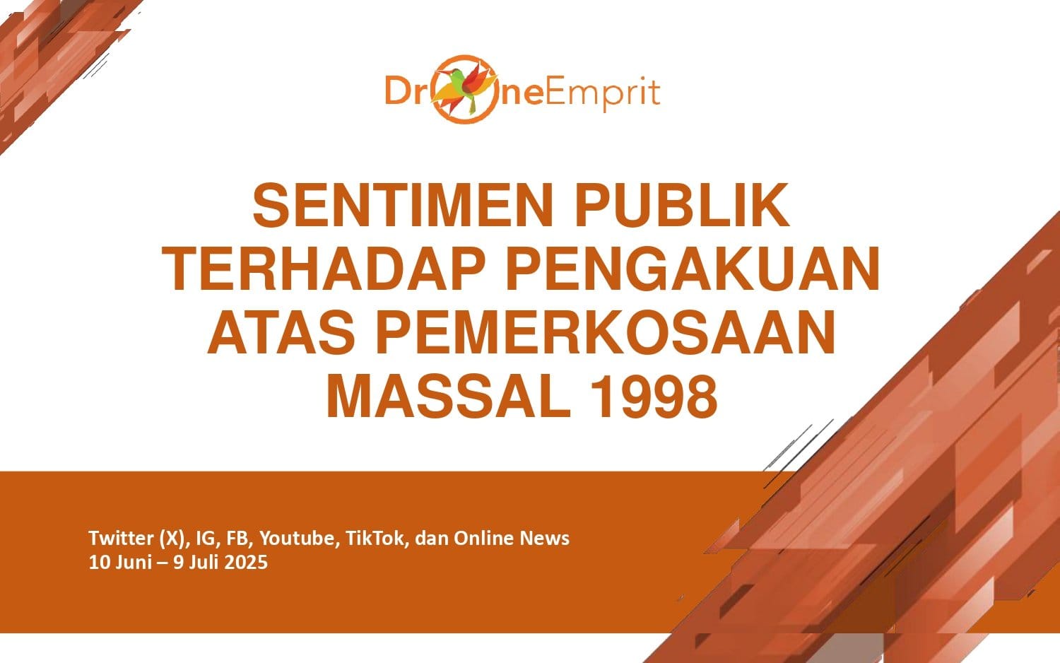 Sentimen Publik Terhadap Pengakuan Atas Permerkosaan Massal 1998