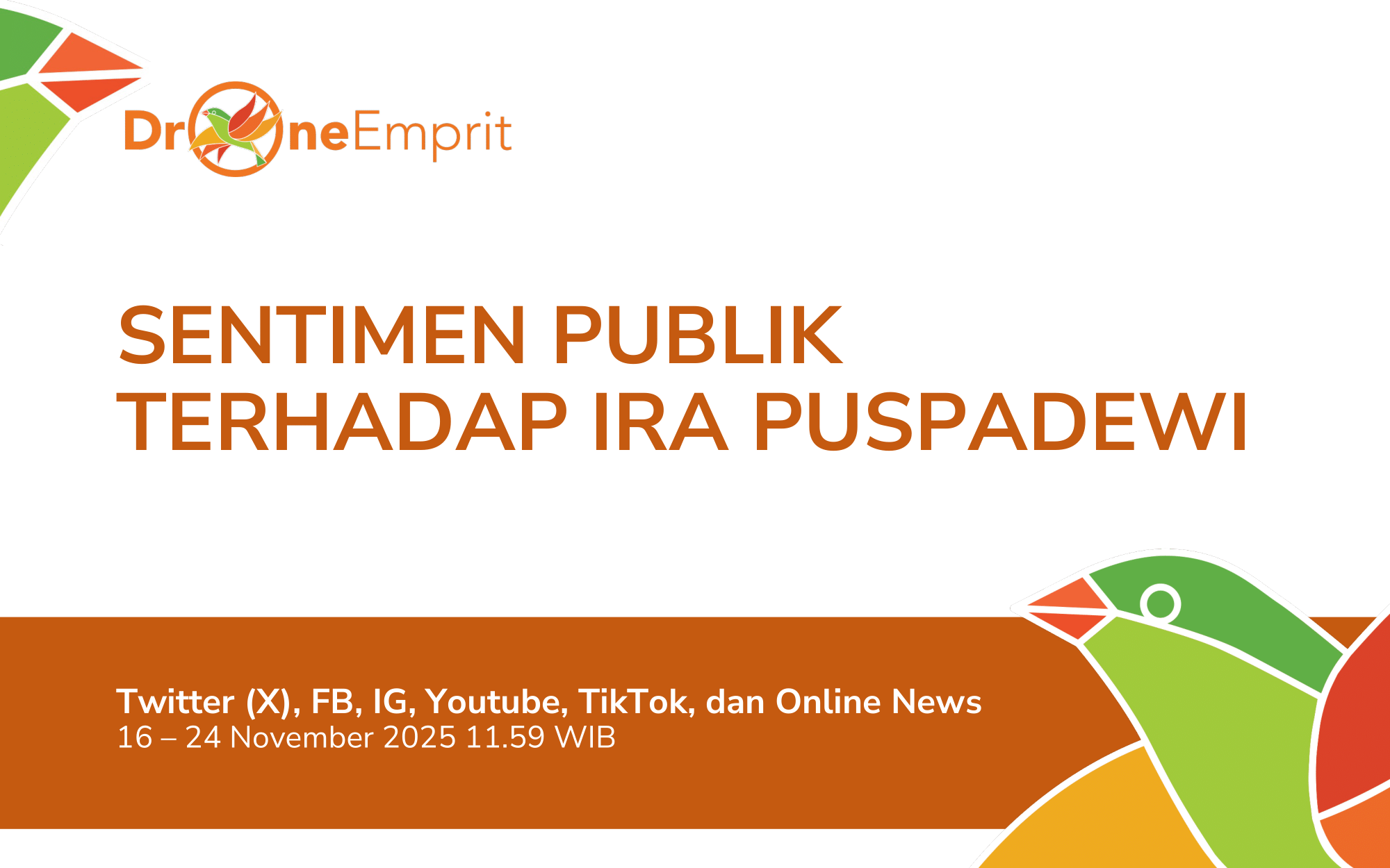 SENTIMEN PUBLIK TERHADAP IRA PUSPADEWI