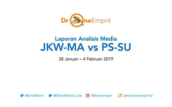 Laporan Analisis Drone Emprit: JKW-MA vs PS-SU (28 Januari - 4 Februari 2019)