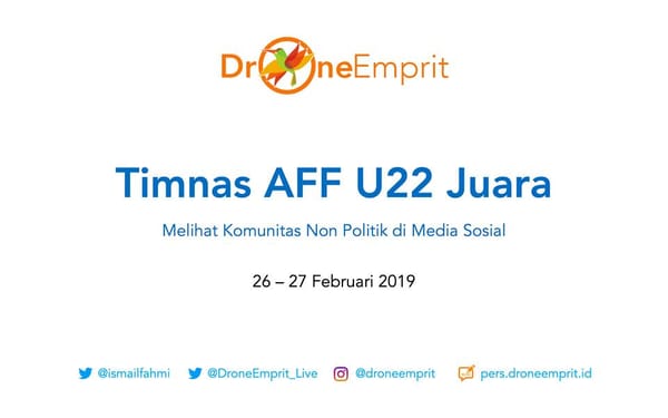 Timnas U22 Juara AFF: Melihat Komunitas Non Politik di Media Sosial