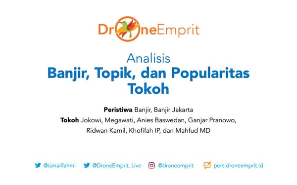 Banjir, Topik, dan Popularitas Tokoh