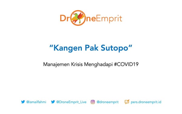 "Kangen Pak Sutopo"