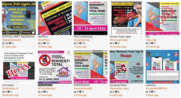 HOAX "BERHENTI TOTAL 3 HARI"