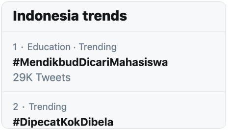 #MendikbudDicariMahasiswa
