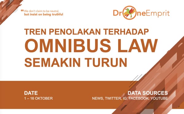TREN PENOLAKAN TERHADAP OMNIBUS LAW SEMAKIN TURUN