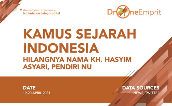 HILANGNYA NAMA KH. HASYIM ASYARI DARI KAMUS SEJARAH INDONESIA