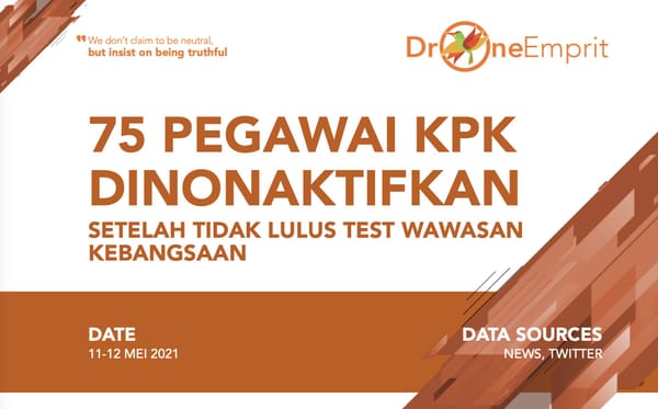 75 PEGAWAI KPK DINONAKTIFKAN
SETELAH TIDAK LULUS TEST WAWASAN KEBANGSAAN