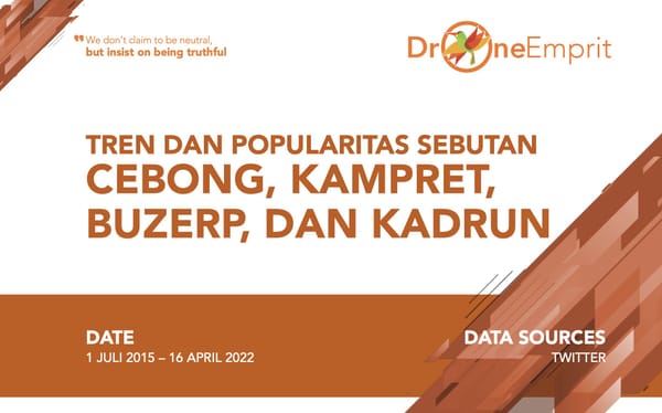 TREN DAN POPULARITAS SEBUTAN
CEBONG, KAMPRET, BUZERP, DAN KADRUN