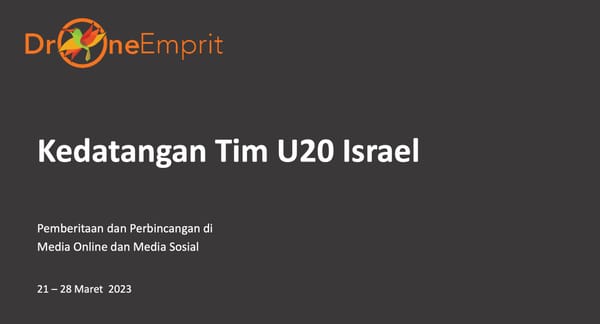 Kedatangan Tim U20 Israel