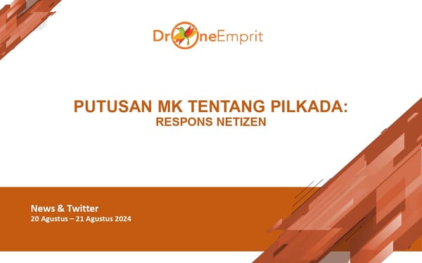 “PUTUSAN MK TENTANG PILKADA: RESPONS NETIZEN”
