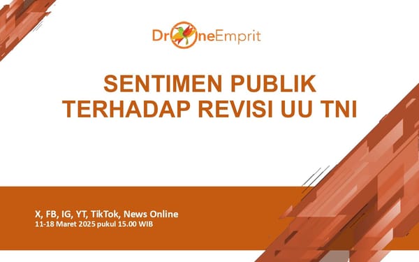 Analisis Percakapan Publik: Revisi UU TNI