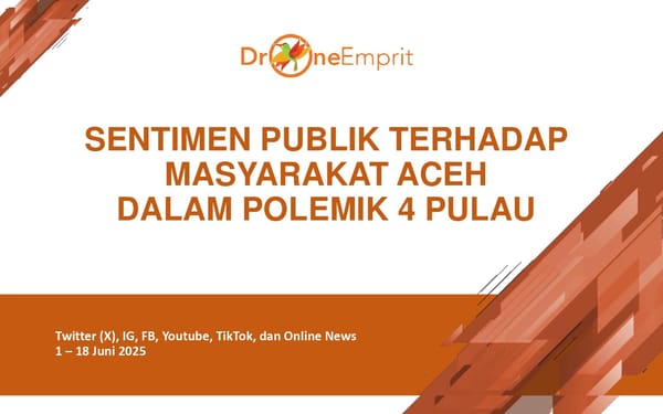 Sentimen Publik Terhadapa Masyarakat Aceh Dalam Polemik 4 Pulau
