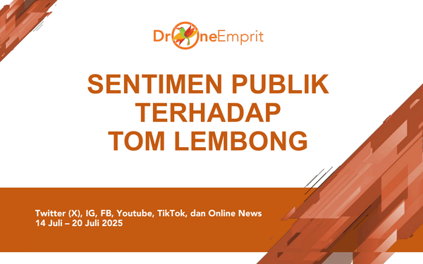 Sentimen Publik terhadap Tom Lembong