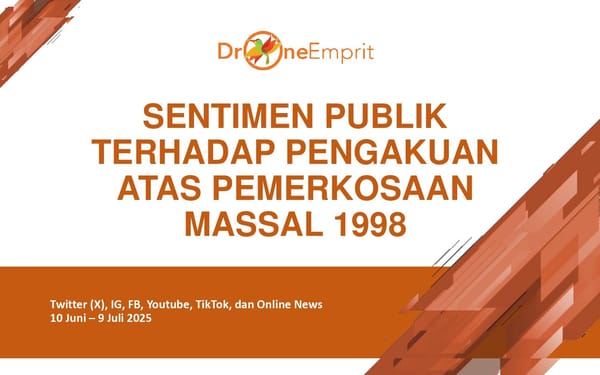 Sentimen Publik Terhadap Pengakuan Atas Permerkosaan Massal 1998
