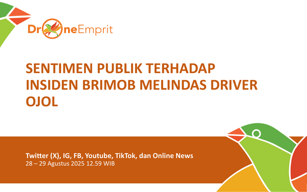 Sentimen Publik terhadap Insiden Brimob Melindas Driver Ojol