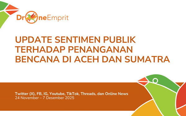 Update Sentimen Publik terhadap Penanganan Bencana di Aceh dan Sumatra